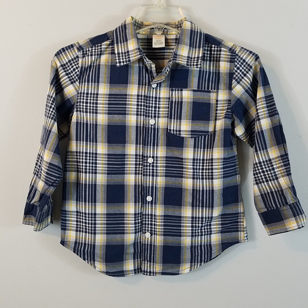 Boys‎ Gymboree Plaid Button Up Shirt S 5-6